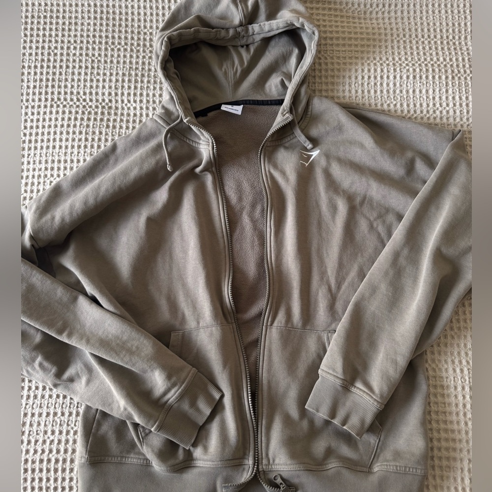 Men’s Gymshark oversized zip up hoodie - medium